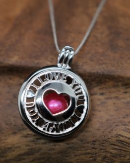 sterling silver valentines necklace