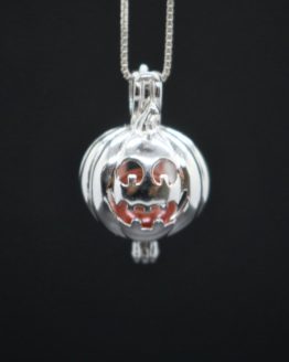 sterling silver pumpkin locket