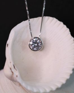 Sterling Silver Clear CZ Pendant