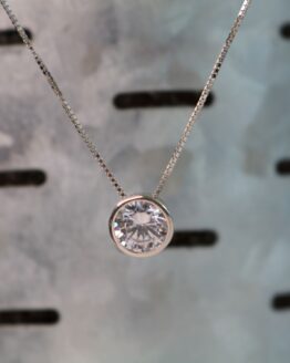 Sterling Silver Clear CZ Pendant