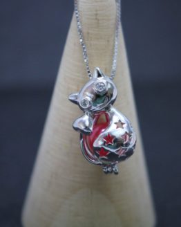 sterling silver cat cage