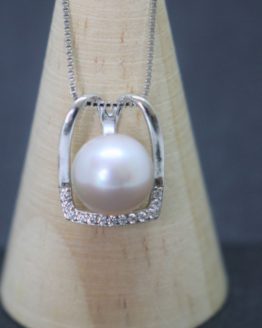 sterling silver necklace for edison pearl