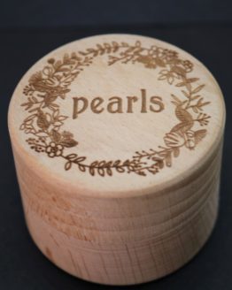 wooden pearl keepsake box