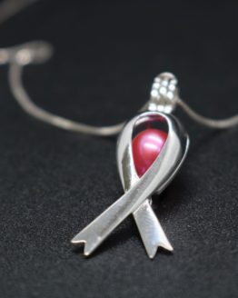 sterling silver awareness ribbon
