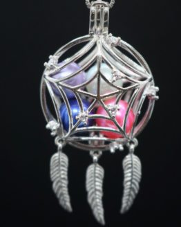 sterling silver dreamcatcher lockets holds multiple pearls